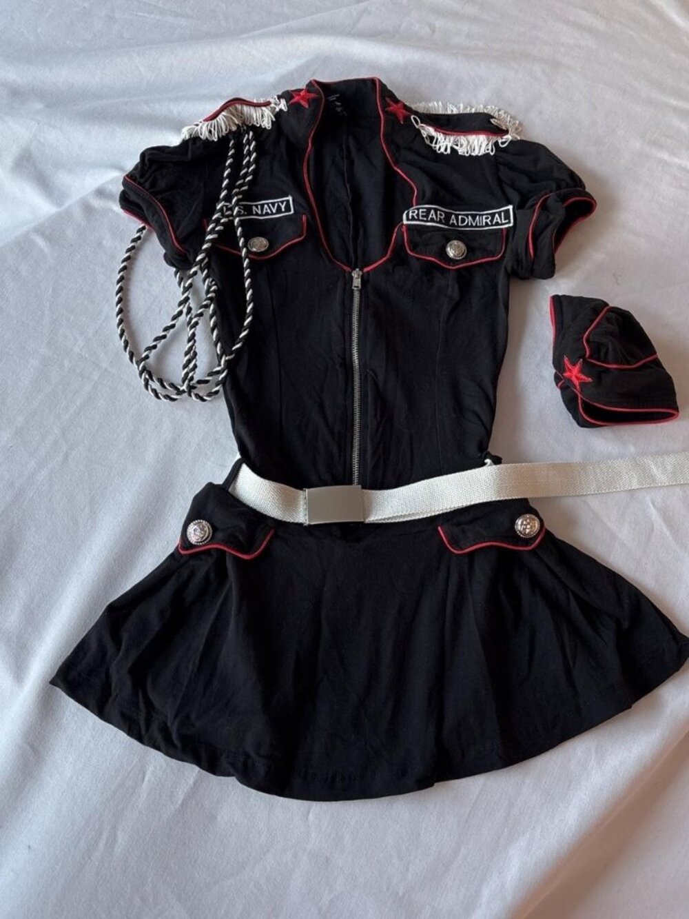 Rare Discontinued Black Label 3-Piece Rear Admiral US Navy Costume Set